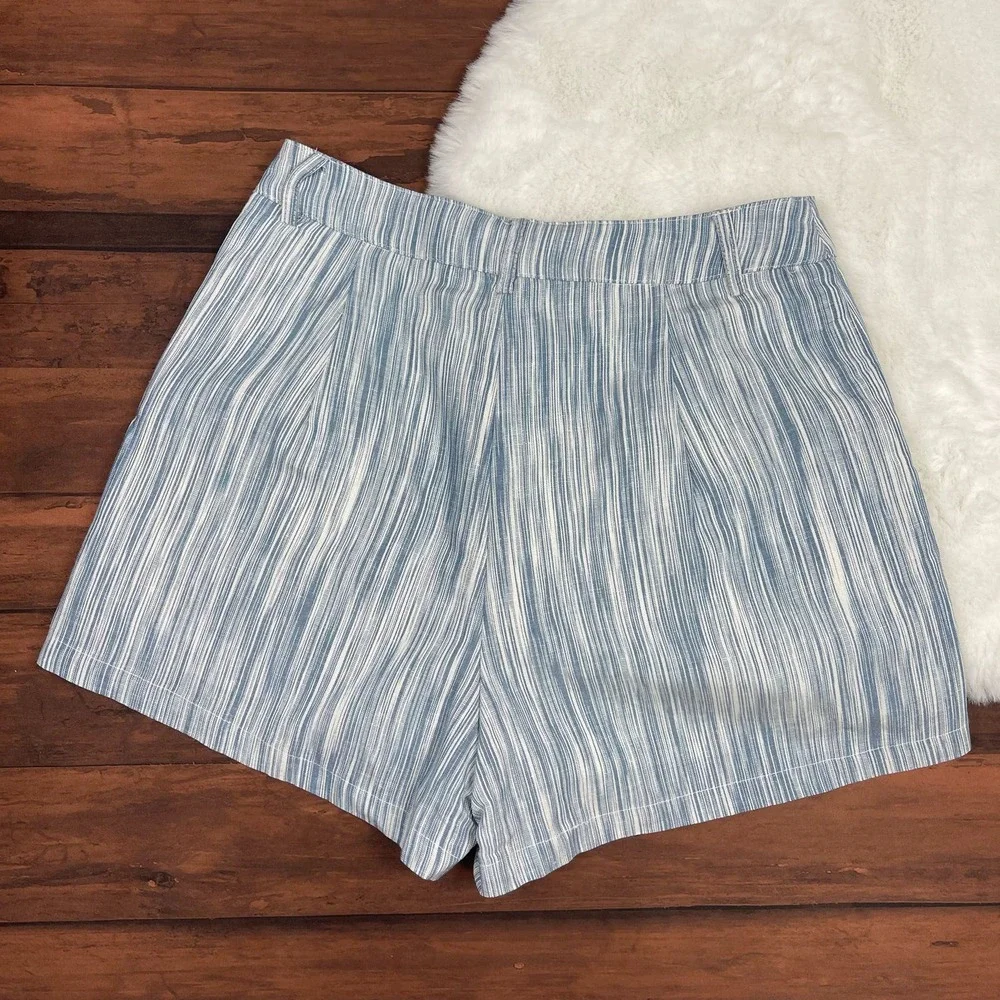 Altar'd State Blue White High‎ Rise Shorts Womens Small